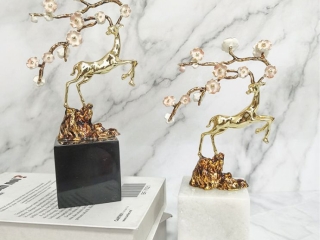 Tượng Hươu Hoa Anh Đào Tài Lộc