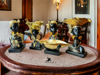 Tượng cô gái châu Phi - mang hơi thở văn hóa, tinh thần phóng khoáng và vẻ đẹp bí ẩn của lục địa đen vào không gian sống của bạn.