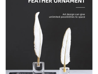 Tượng lông vũ là một trong những loại tượng decor được ưa chuộng và có tính năng trang trí đặc biệt.