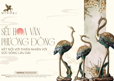 Sếu hoa văn phương Đông: Nghệ thuật truyền thống độc đáo